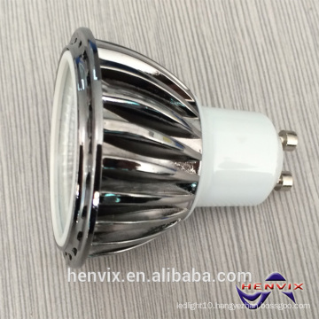 High lumen COB 5W dimmable led gu10 spot light warm white